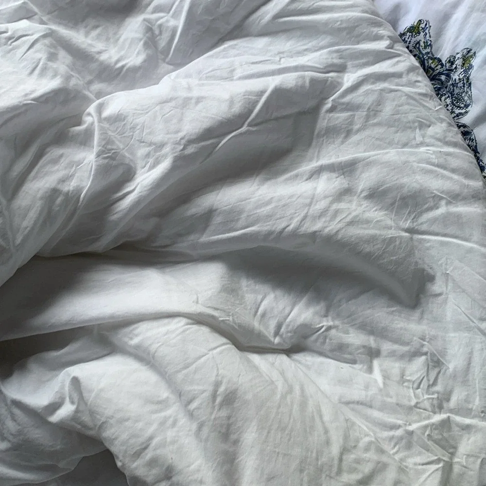 D Studio king  Bedding comforter medallion floral white bohemian cotton‎